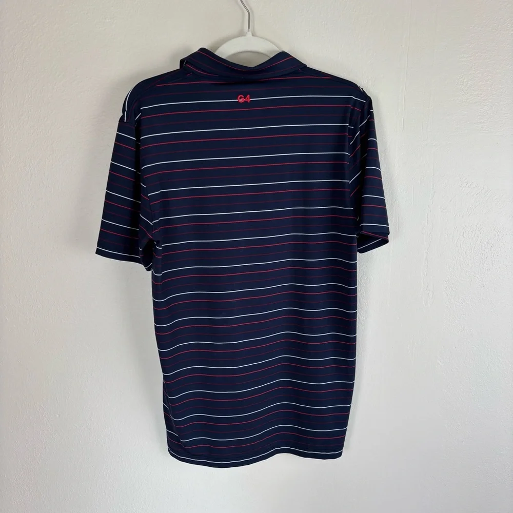 G/Fore Golf Polo Men’s Size Medium Red White & Blue Short Sleeve Performance - Picture 6 of 7